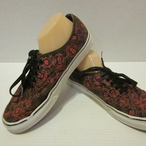 Vans Disney Mickey Mouse Checkerboard Shoes Red